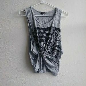 Grey muscle tank
